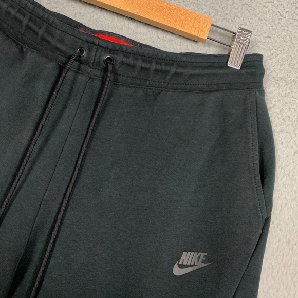 Nike Tech Fleece Jogger Pant Mens Medium M Black Drawstring Slim 805162-010 - Picture 3 of 9